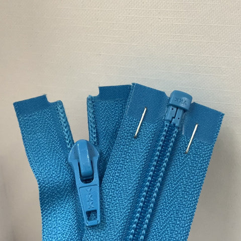 YKK Nylon Open End Zip 56cm 22inch: Dark Dusky Blue (162) ZS1\Q6