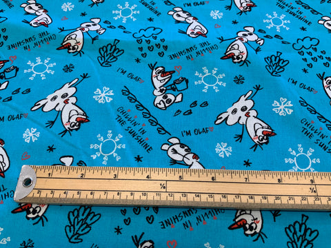 Disney Frozen Olaf Sunshine - 100% Cotton Fabric - LFG02