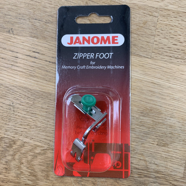 Janome Adjustable Zipper Foot/Piping Foot Category C-Sewing Feet-fabricmouse-Fabric Mouse