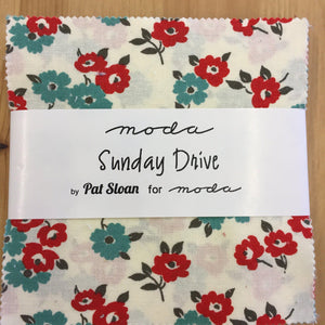 Moda Sunday Drive Charm Pack by Pat Sloan-Charm Pack-Fabric Mouse-Fabric Mouse