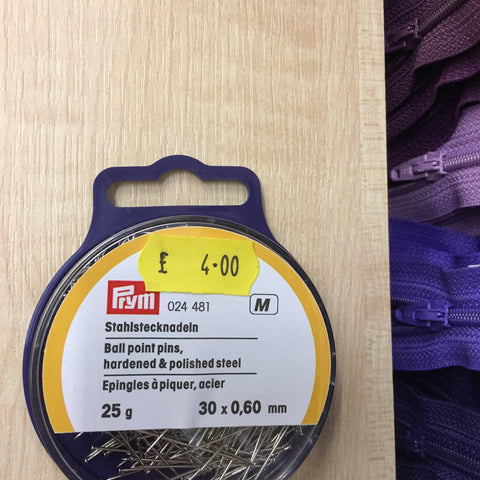 Prym Ball point pins- 024481-Fabric Mouse-Fabric Mouse