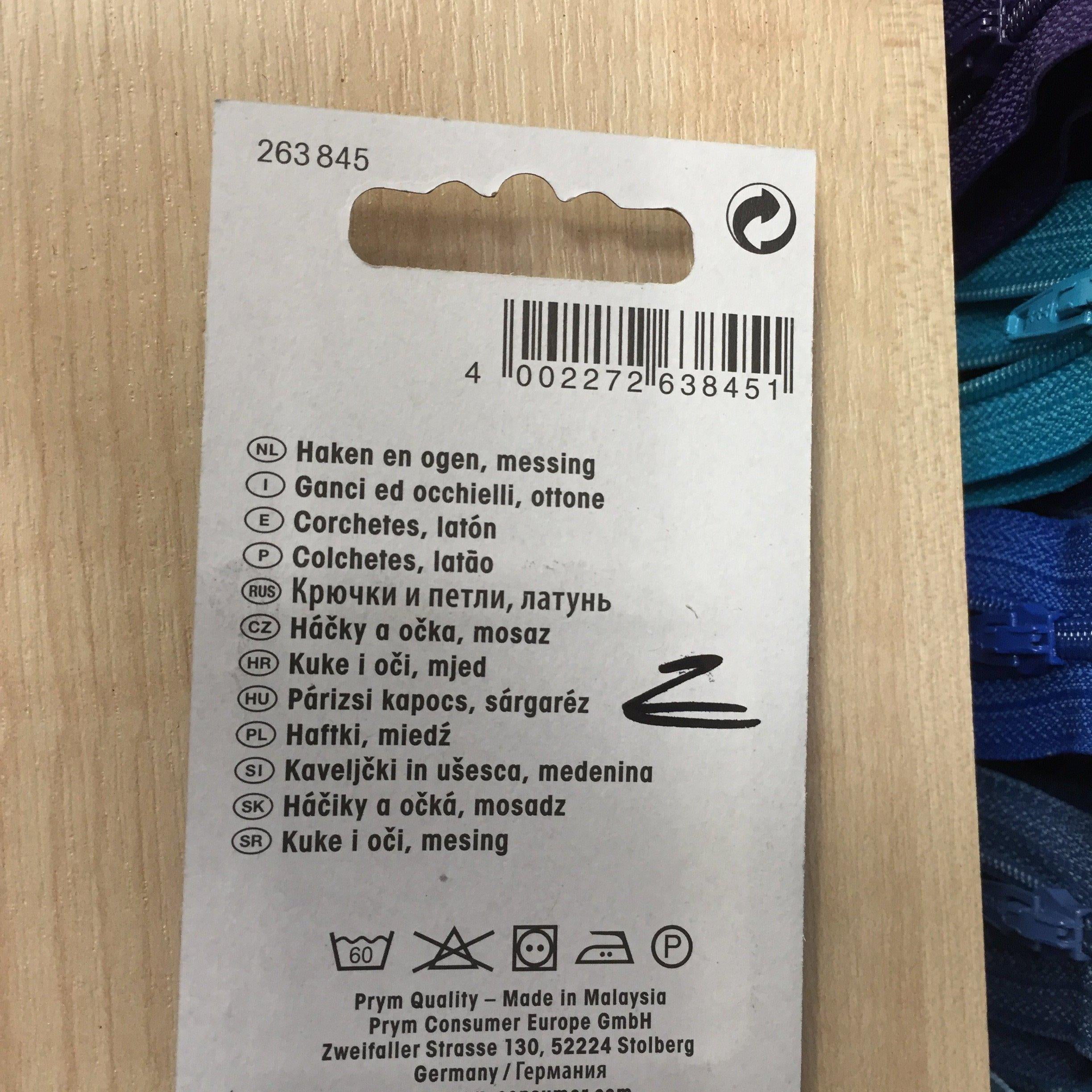 Prym Brass hooks and eyes no 2- 263845-Fabric Mouse-Fabric Mouse