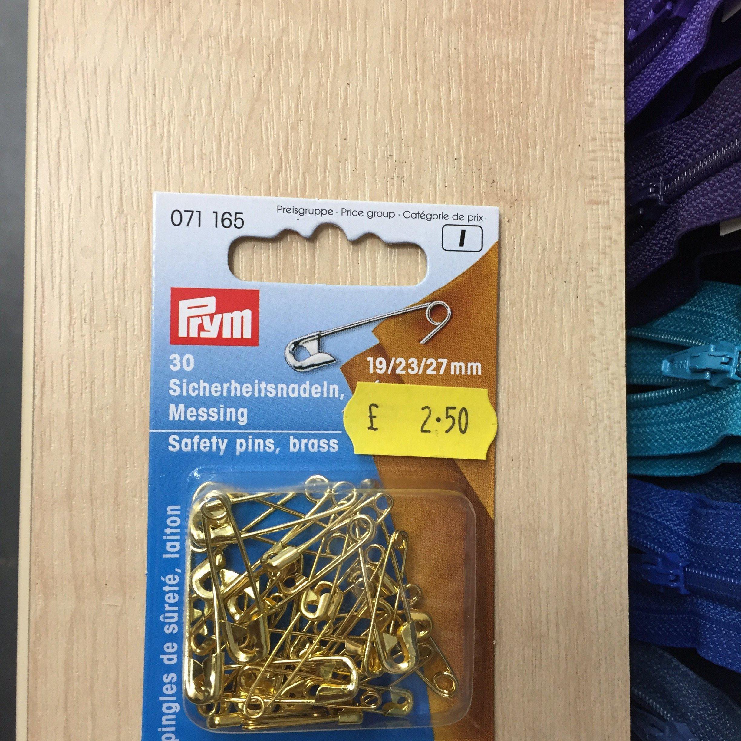 Prym brass safety pins- 071165-Fabric Mouse-Fabric Mouse