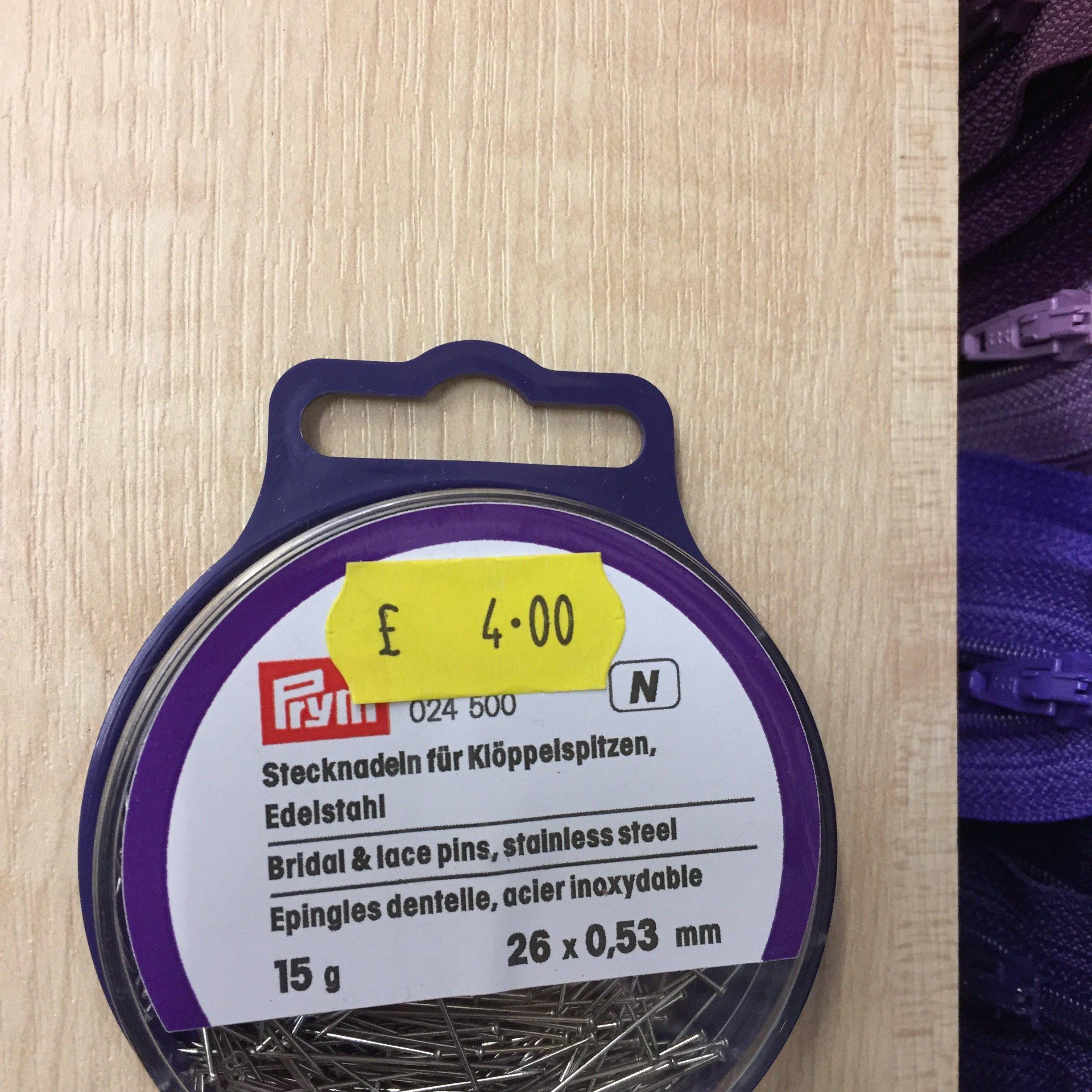 Prym Bridal & lace pins- 024500-Fabric Mouse-Fabric Mouse