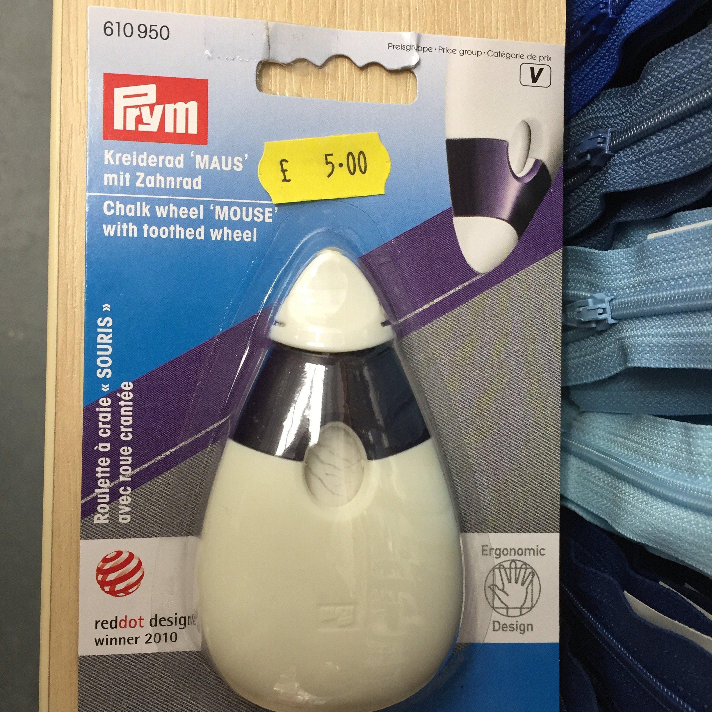 Prym chalk wheel 'Mouse' with toothed wheel-610950-Fabric Mouse-Fabric Mouse