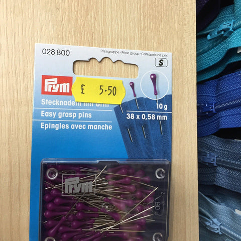 Prym Easy grasp pins- 028800-Fabric Mouse-Fabric Mouse