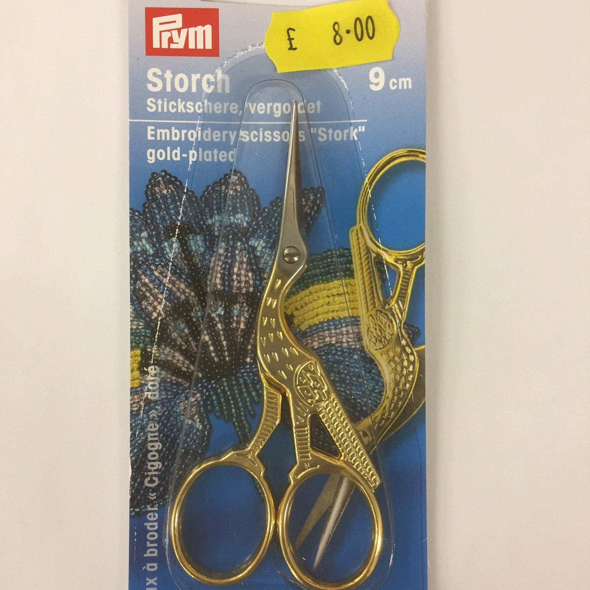 Prym Embroidery Scissors "Stork" gold-plated 9 cm-Measuring Tools and Cutting-Prym-Fabric Mouse