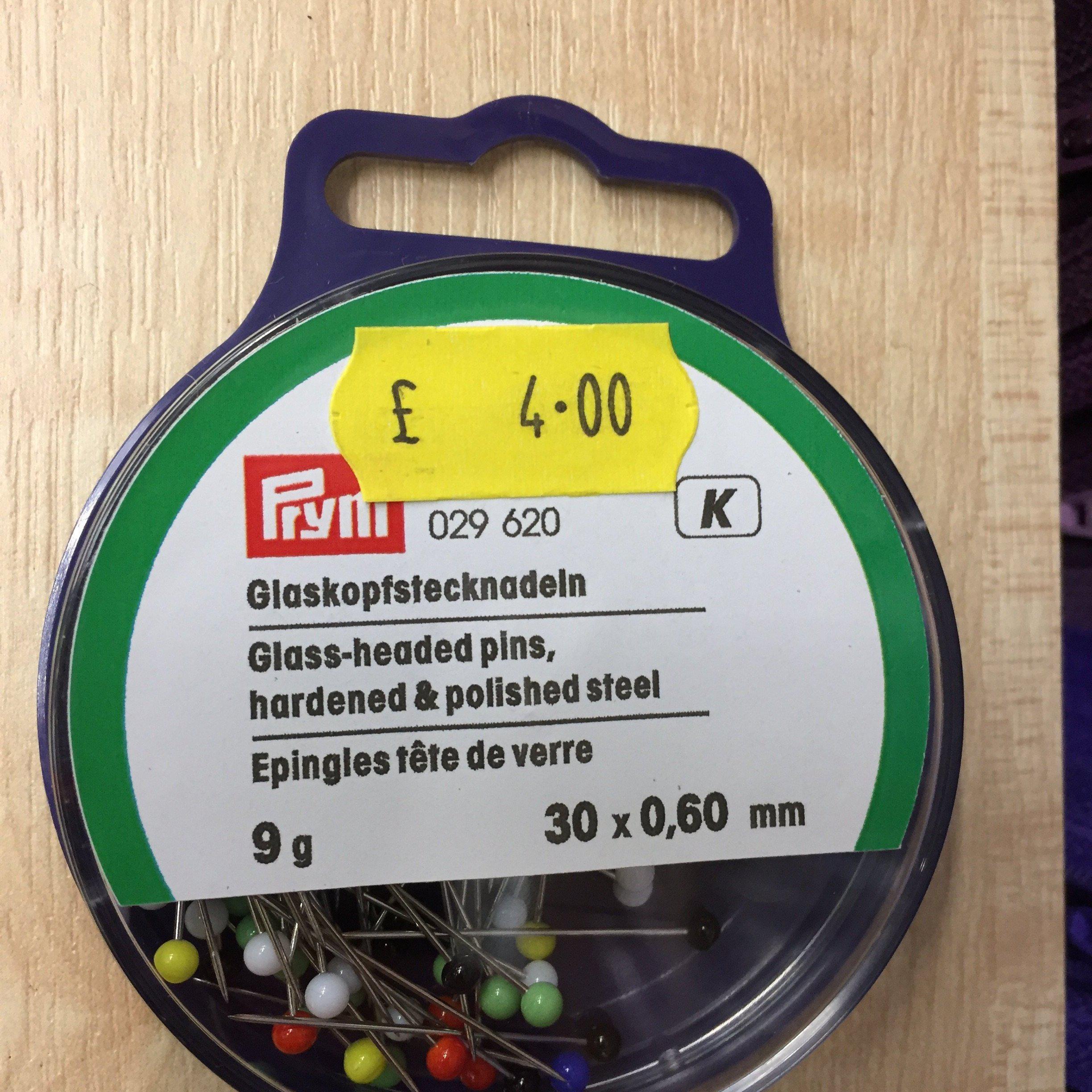 Prym glass headed pins- 029620-Fabric Mouse-Fabric Mouse