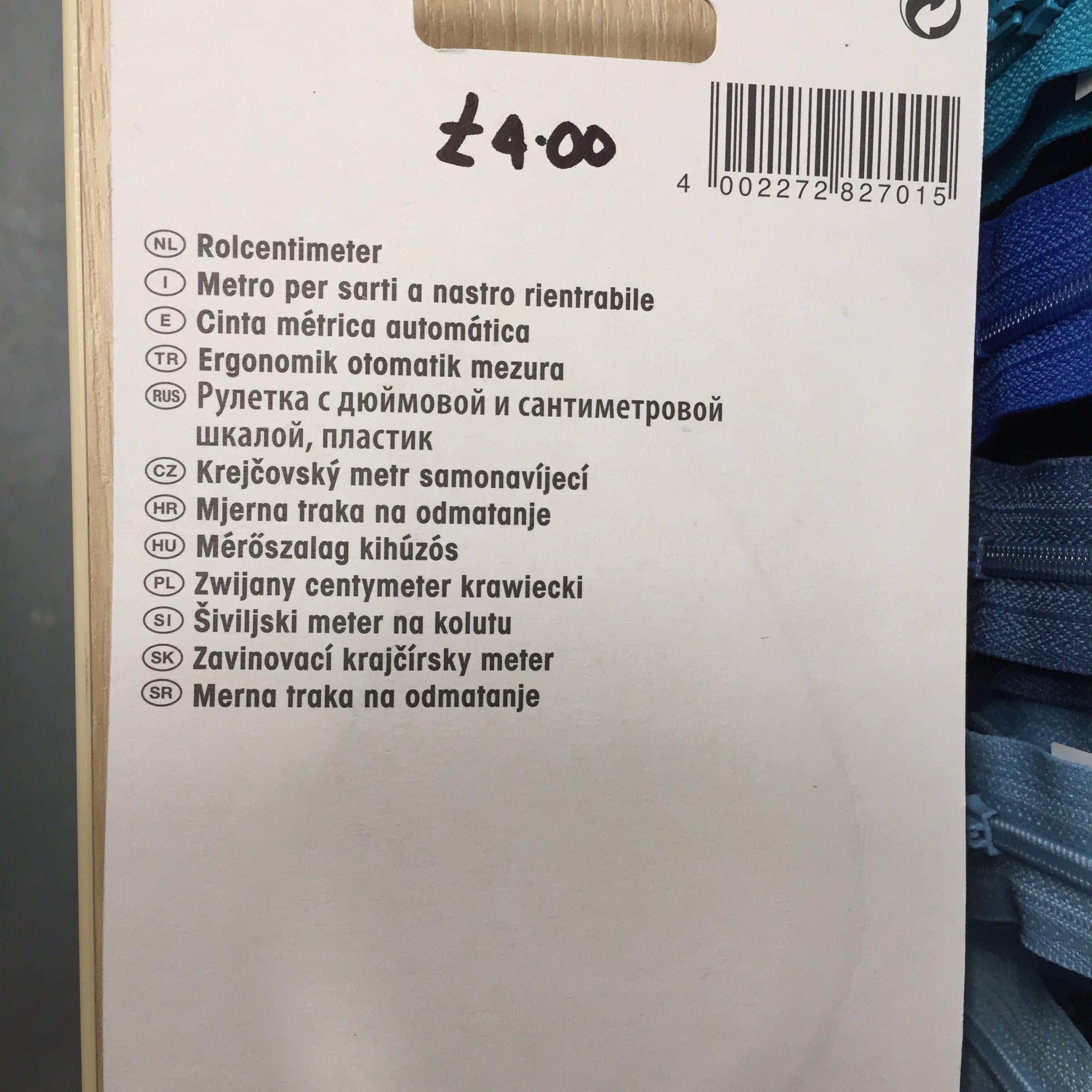 Prym spring tape measure- 282701-Fabric Mouse-Fabric Mouse