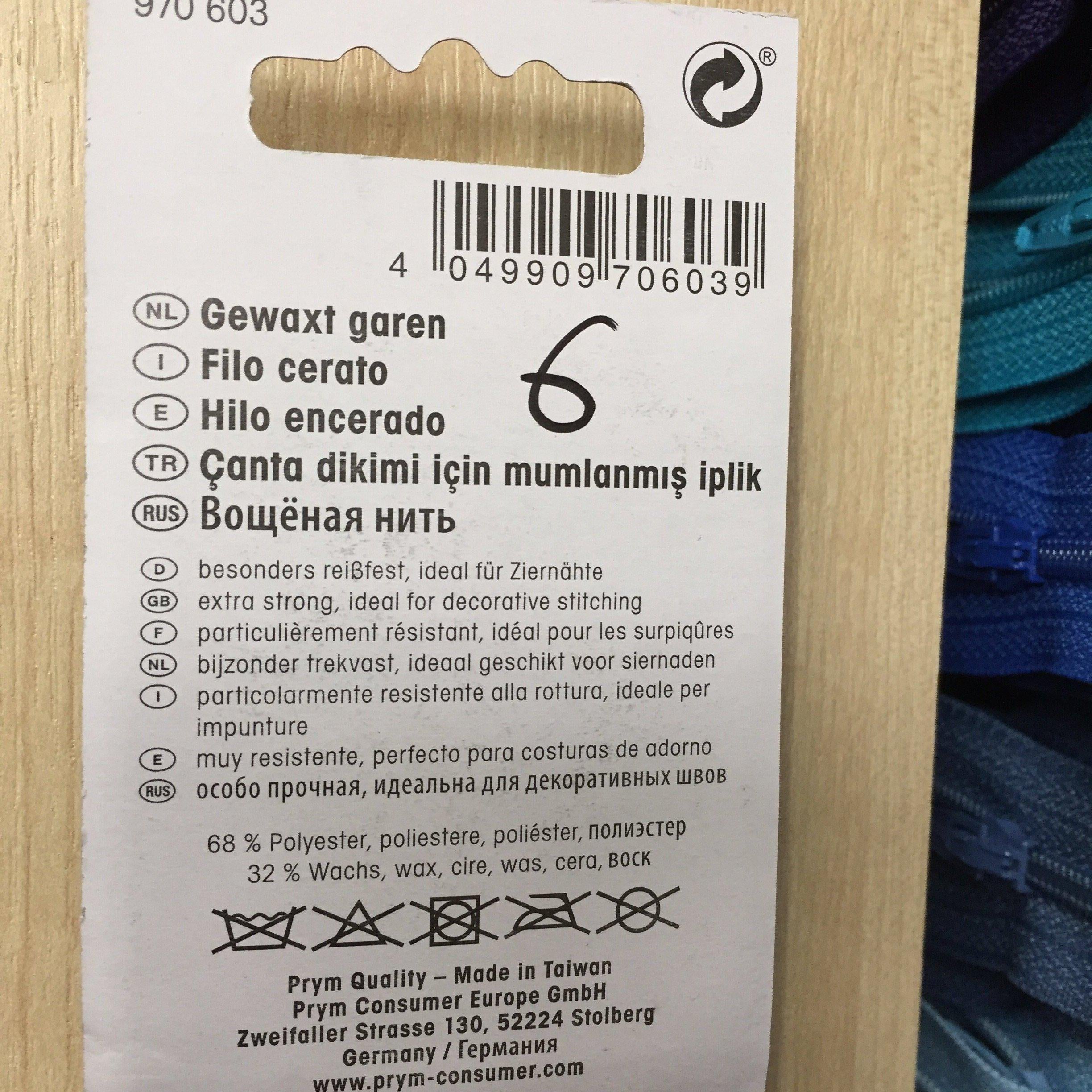 Prym waxed thread- 970603-Fabric Mouse-Fabric Mouse