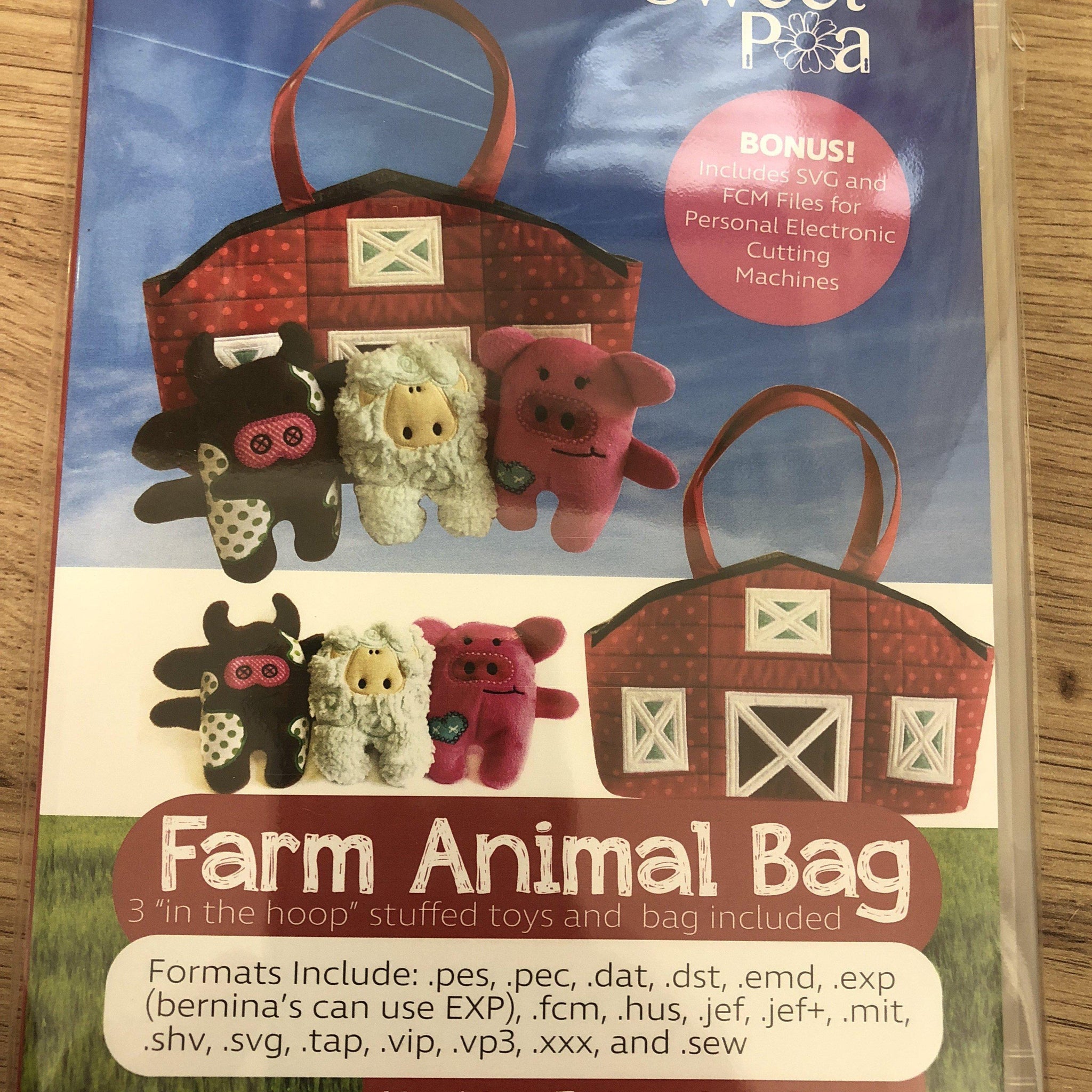 Sweet Pea Farm animal bag Collection CD-Sweet Pea-Fabric Mouse