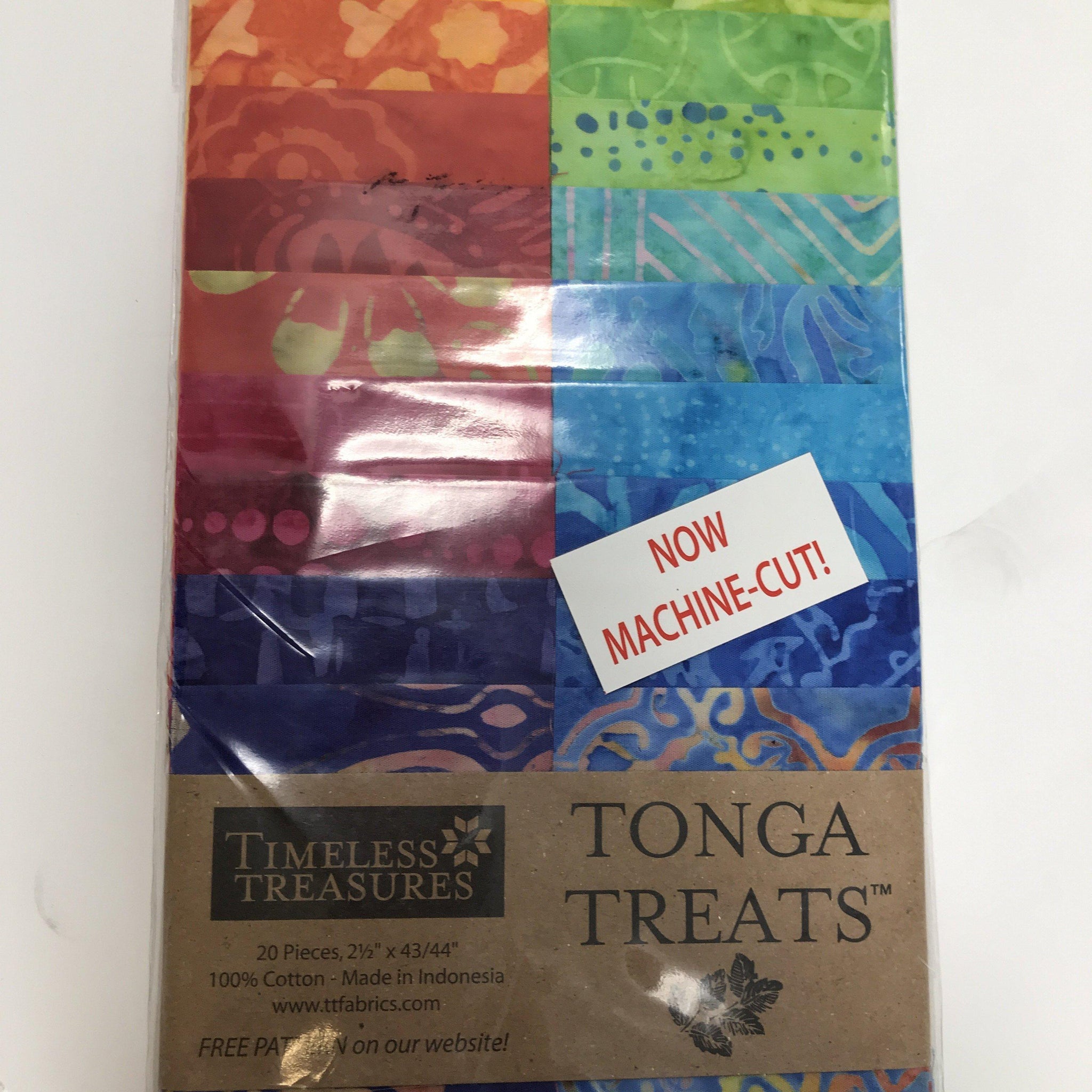 Tonga Treat Strips Pinwheel Batik Jelly Roll (20x 2.55" Strips)-Jelly Roll-Tonga Treats-Fabric Mouse