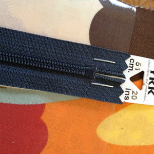 YKK Nylon Dress and Skirt Zip 51cm 20inch: Charcoal (579)-Zippers-YKK Zips-Fabric Mouse